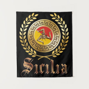 Sizilianischer patriotischer Wandteppich