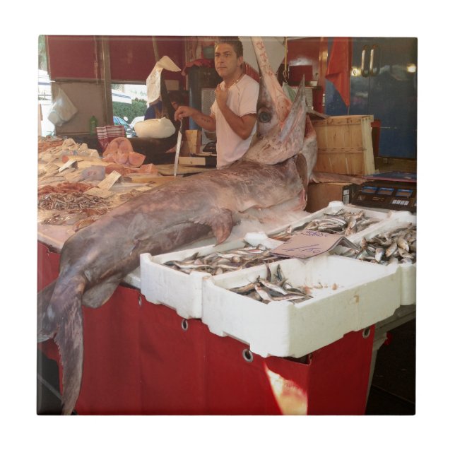 sizilianischer Schwertfechter Fliese (Vorderseite)