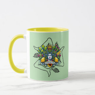 Sizilianischer Trinacria Becher Tasse