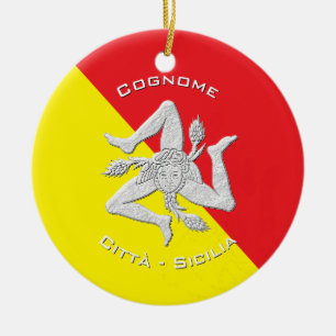 Sizilianisches Erbe personifiziert Keramik Ornament