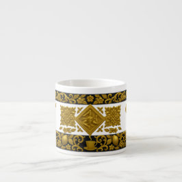 Sizilianisches Espresso-Tasse Muster Espressotasse