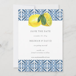 Sizilianisches Mittelmeer Blauer Lemon Save the Da Ankündigung