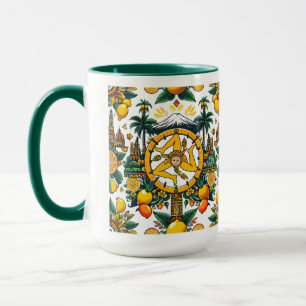 Sizilianisches Trinacria-Design  Tasse
