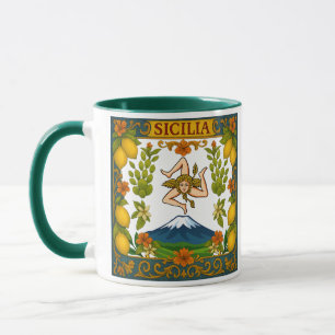 Sizilianisches Trinacria-Design Tasse