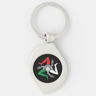 Sizilianisches Trinacria Medusa Emblem Italienisch Schlüsselanhänger