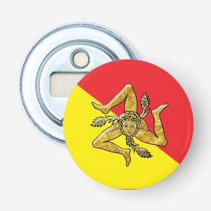 Sizilianisches Trinacria und Flagge Flaschenöffner