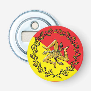 Sizilianisches Trinacria und Flagge Flaschenöffner
