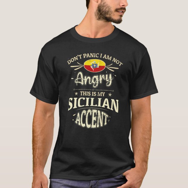 Sizilien Flag Souvenirs für sizilianische Männer F T-Shirt (Vorderseite)