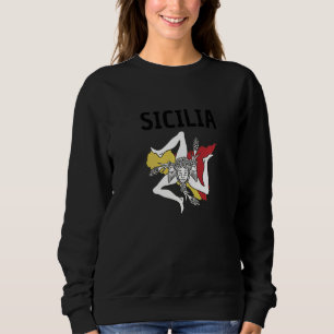 Sizilien Flagge Sizilien Palermo Italien  12 Sweatshirt
