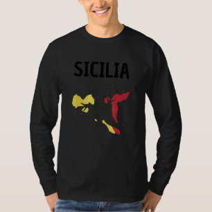 Sizilien Flagge Sizilien Palermo Italien 1 T-Shirt