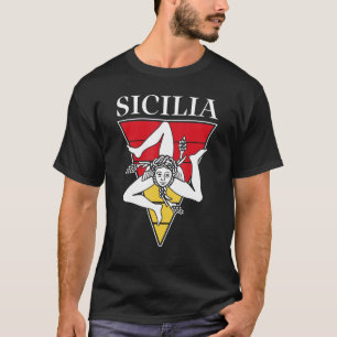 Sizilien Flagge Sizilien Palermo Italien 33 T-Shirt