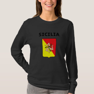 Sizilien Flagge Sizilien Palermo Italien 3 T-Shirt