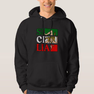 Sizilien Flagge Sizilien Palermo Italien 9 Hoodie