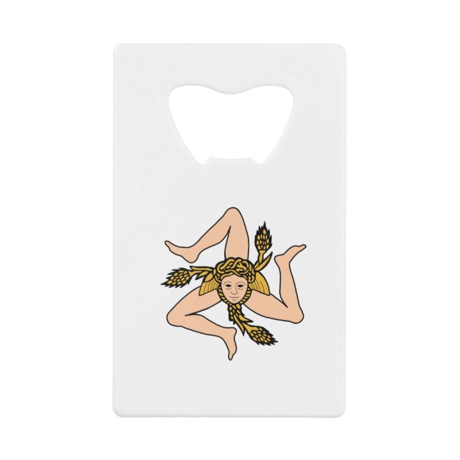 Sizilien Geldbeutel Flaschenöffner (Vorderseite)