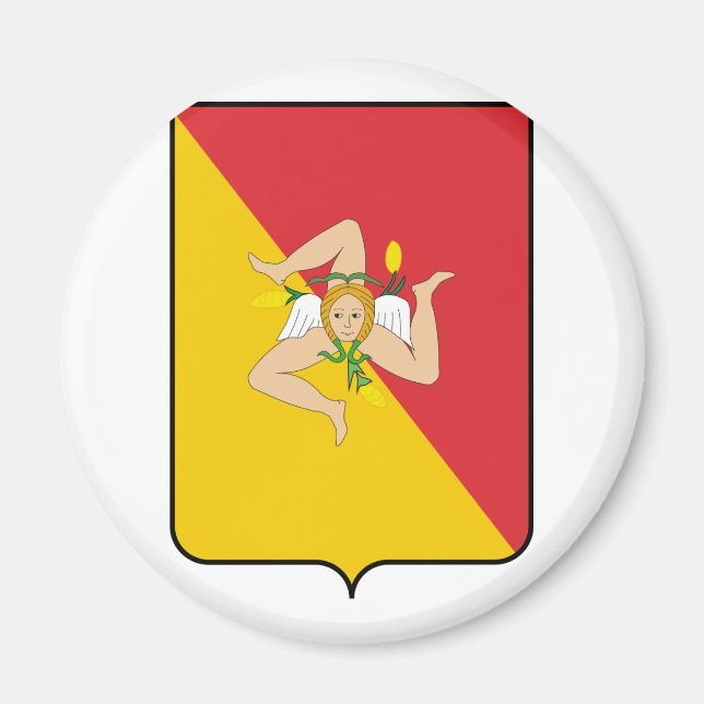 Sizilien, Italien Magnet (Vorne)