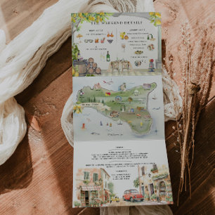 Sizilien Italien   Mittelmeer-Reiseroute Karte