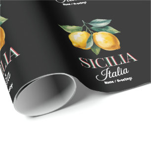 Sizilien Italien Stolz Sizilianische Frische Itali Geschenkpapier