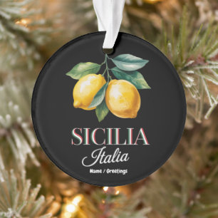 Sizilien Italien Stolz Sizilianische Frische Itali Ornament