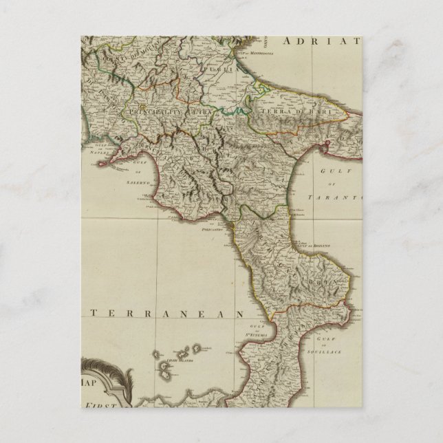 Sizilien, Königreich Neapel Postkarte (Vorderseite)