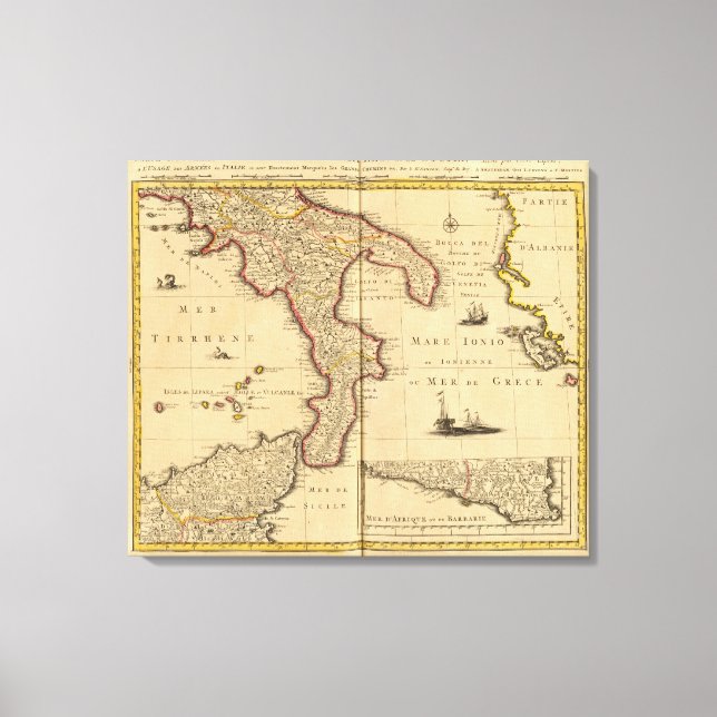 Sizilien Leinwanddruck (Vorderseite)