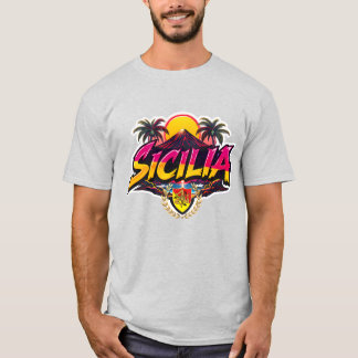 Sizilien Mt.Etna Design T-Shirt