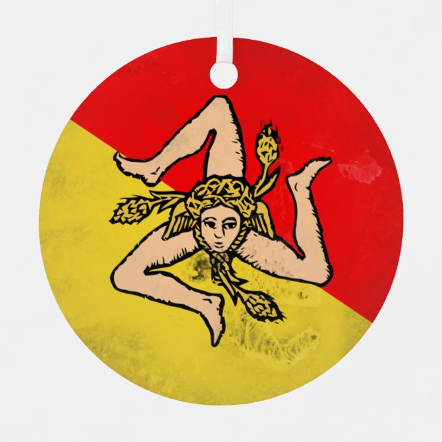 Sizilien Ornament Aus Metall (Vorderseite)
