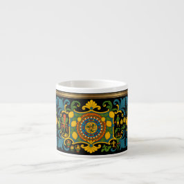 Sizilien Sizilianisches Muster Espresso-Tasse Espressotasse