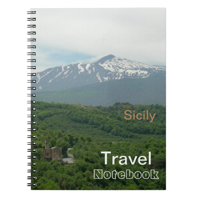 Sizilien Travel Destination Notebook Notizblock (Vorderseite)