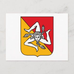 Sizilien-Wappen-Postkarte Postkarte