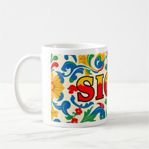 Sizilienklassische Tasse, 11 oz Kaffeetasse
