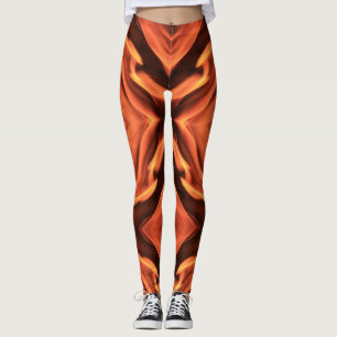 Sizzlin Hot Pants - Flammendruckleder Leggings