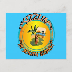 Sizzlin in South Beach Postkarte