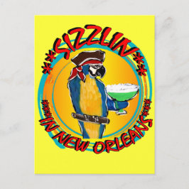 SIZZLIN PARROTS POSTKARTE