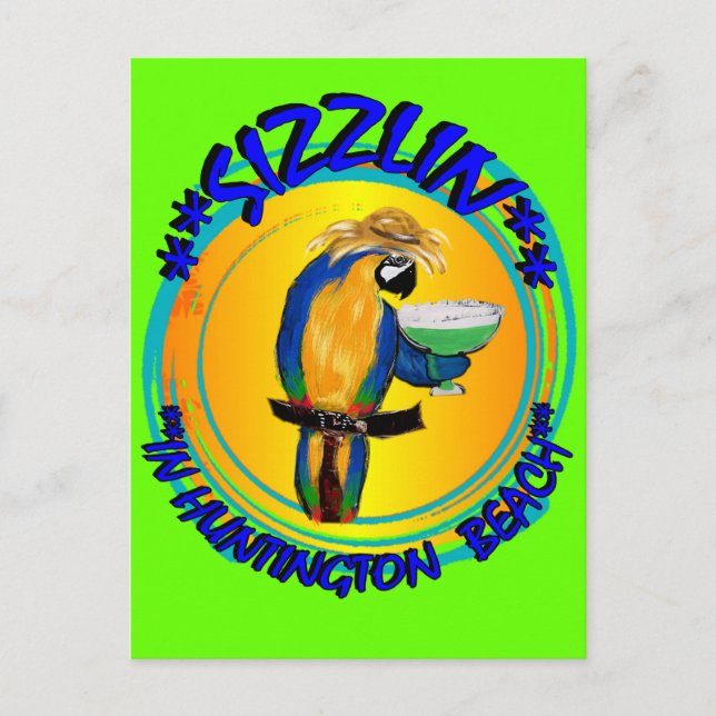 SIZZLIN PARROTS POSTKARTE (Vorderseite)