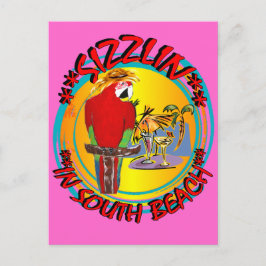 SIZZLIN PARROTS POSTKARTE