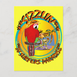 SIZZLIN PARROTS POSTKARTE
