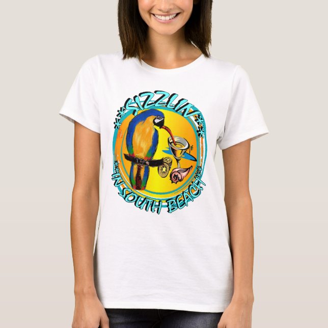 SIZZLIN PARROTS T-Shirt (Vorderseite)