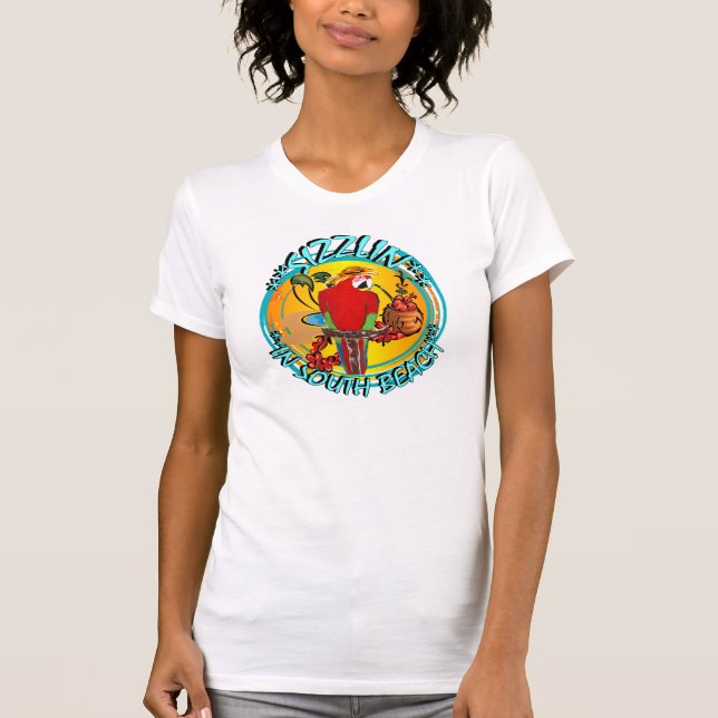 SIZZLIN PARROTS T-Shirt (Vorderseite)