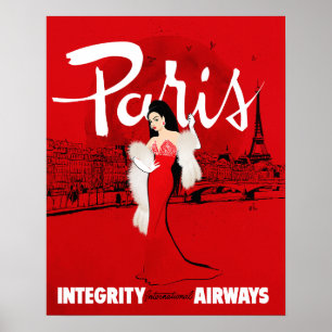 Sizzling in Paris Klein Poster