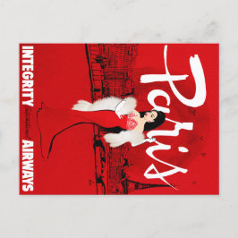 Sizzling in Paris Postkarte