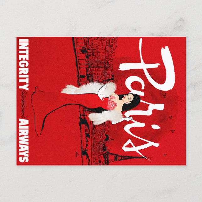 Sizzling in Paris Postkarte (Vorderseite)