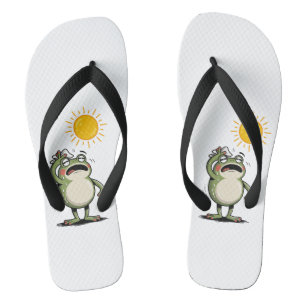 Sizzling Summer Frosch Damen Flip-Flops Flip Flops