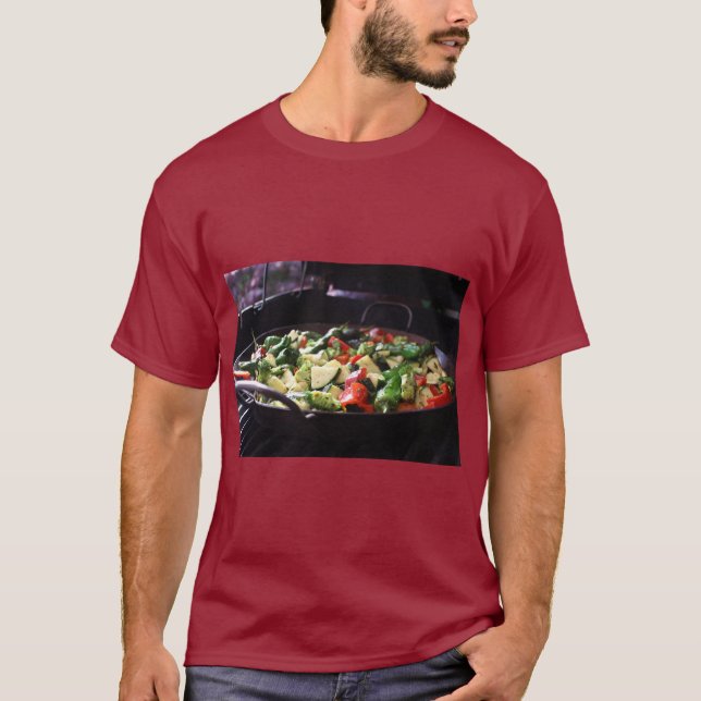 Sizzling Veggie Pan Print Tee (Vorderseite)