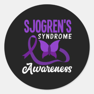 Sjogren-Syndrom-Bewusstseinsbildung Sjogren-Syndro Runder Aufkleber