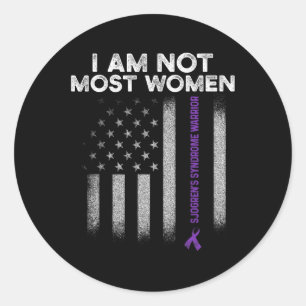 Sjogren-Syndrom Überlebende der meisten Frauen Kri Runder Aufkleber