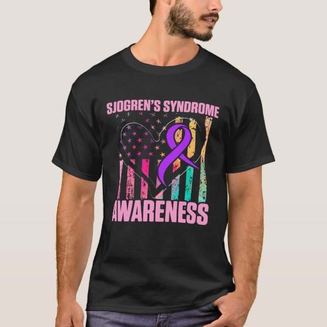 Sjogren-Syndrom-Überlebende lernen Krieger T-Shirt (Vorderseite)