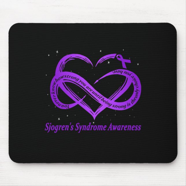 Sjogren-Syndrom Warrior-Down-Syndrom Mousepad (Vorne)
