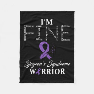 Sjogren-Syndrom Warrior I'm Fine-Down-Syndrom Fleecedecke