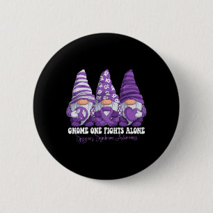 Sjogrens Syndrom Aufklärung Monat Lila Ribbon G Button