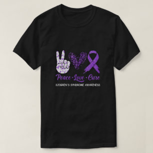 Sjogrens Syndrom Bewusstsein Frieden Liebe Heilung T-Shirt